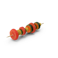 Vegetables On Wooden Skewer PNG & PSD Images