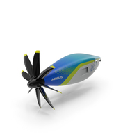 Zeroe Fuel Cell Aircraft Prototype Simplified PNG & PSD Images