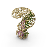 Peonies In Cage Question Mark PNG & PSD Images