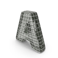 Glass Wire Letter A PNG & PSD Images