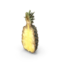 Half Cut Pineapple PNG & PSD Images