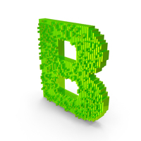 Slice Block Letter B PNG & PSD Images