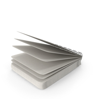 Spiral Notebook Lying On The Ground With Grey Lined Pages Flipping In Mid Air PNG & PSD Images