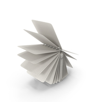 Straight Spiral Notebook With Grey Lined Pages Flipping In Mid Air PNG & PSD Images