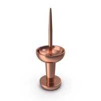 Bronze Push Pin With The Point Facing Upwards PNG & PSD Images
