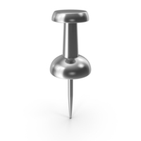A Straight Silver Push Pin PNG & PSD Images