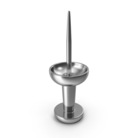 Silver Push Pin With The Point Facing Upwards PNG & PSD Images