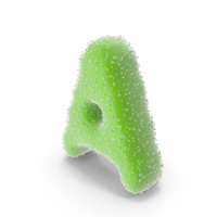 Gummy Candy Alphabet Letter A PNG & PSD Images