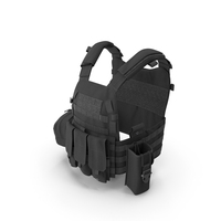 Combat Vest Magazine Utility Black PNG & PSD Images