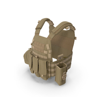 Coyote Tactical Vest Holster Brown PNG & PSD Images