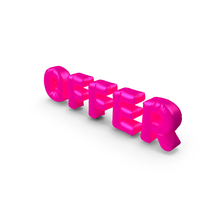 Text Foil Balloon Offer PNG & PSD Images