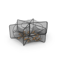 Foldable Crab Trap and Live Crabs PNG & PSD Images