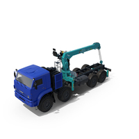 Hyundai HLC 8016 Crane Equipment on Kamaz Truck PNG & PSD Images
