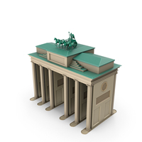 Cartoon Model Brandenburg Gate PNG & PSD Images