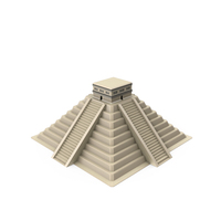 Cartoon Model Pyramid of Kukulkan PNG & PSD Images