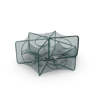 Mesh Fishing Trap with Fish Inside PNG & PSD Images