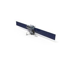 Space Satellite With Solar Panels PNG & PSD Images