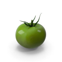 Unripe Tomato with Stem PNG & PSD Images