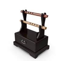 Wooden Flutes on Stand PNG & PSD Images