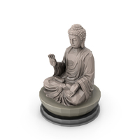 Low Poly Cartoon Model Buddha Statue PNG & PSD Images