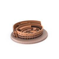 Low Poly Cartoon Model Colosseum PNG & PSD Images