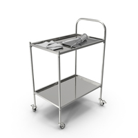 Medical Supply Cart With Janet Syringe PNG & PSD Images
