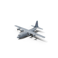 US Military Transport Aircraft Lockheed C 130 Hercules with Cargo PNG & PSD Images