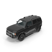 Toyota Land Cruiser 250 Black PNG & PSD Images