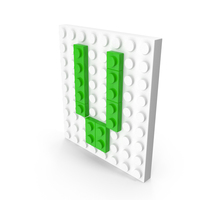 Building Toy Brick Letter V PNG & PSD Images
