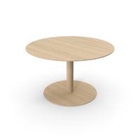 Wood Minimal Round Table PNG & PSD Images
