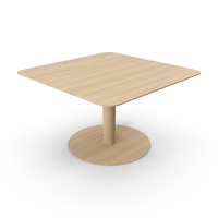 Wood Minimal Square Table PNG & PSD Images