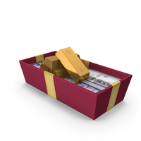 Box Gold Brick Lots England 20 Pounds Money Notes PNG & PSD Images