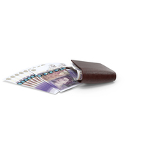 Brown Wallet Close England 20 Pounds Money Bill PNG & PSD Images