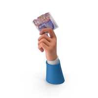 Currency One England 20 Pounds Money Split Note Hand Hold PNG & PSD Images