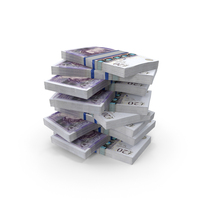 England 20 Pounds Money Currency Lot Stack PNG & PSD Images