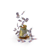 England 20 Pounds Money Gold Coins Bag PNG & PSD Images