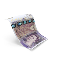 England 20 Pounds Money Note Falling PNG & PSD Images
