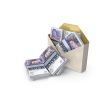 Envelop With England 20 Pounds Money Notes Currency Lots PNG & PSD Images