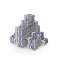 Heavy Cash Lots England 20 Pounds Money PNG & PSD Images