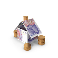 Home With England 20 Pounds Money Notes Currency Coins PNG & PSD Images