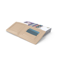 Leather Wallet Bill England 20 Pounds Money Bills PNG & PSD Images