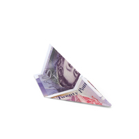 Paper Plane England 20 Pounds Money Note PNG & PSD Images