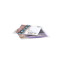 Split Two Top England 20 Pounds Money Note PNG & PSD Images