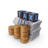 Tax Cubes 100 US Dollar Money Notes Lots Gold Coins PNG & PSD Images