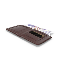 Wallet Open Currency Bill England 20 Pounds Money PNG & PSD Images