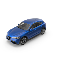 Blue Alfa Romeo Stelvio Simplified PNG & PSD Images