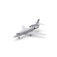 Dassault Falcon 900 Business Jet Simplified PNG & PSD Images