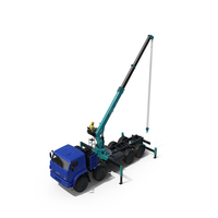 Hyundai Crane Equipment On Kamaz Truck With Operator PNG & PSD Images