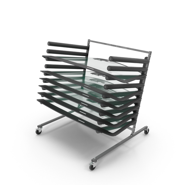 Rack with Auto Windshields PNG & PSD Images