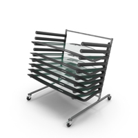 Rack with Auto Windshields PNG & PSD Images